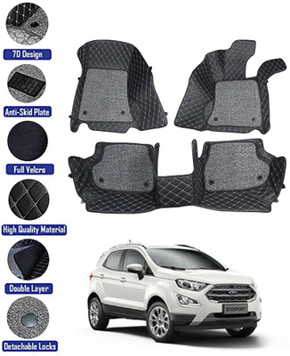 MATIES Leatherite 7D Mat For  Ford Ecosport(Black)