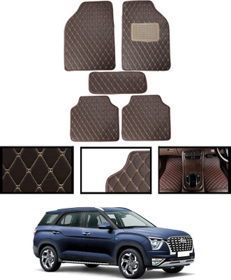 ABJD Leatherite Standard Mat For  Hyundai Alcazar(Brown)