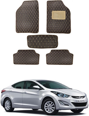 MATIES Leatherite Standard Mat For  Hyundai Elantra(Brown)