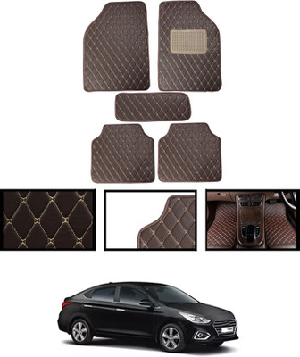 AYW Leatherite Standard Mat For  Hyundai Verna(Beige)