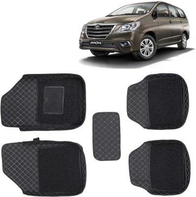 Kingsway Leatherite 7D Mat For  Toyota Innova(Black)