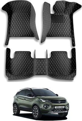 MATIES Leatherite 7D Mat For  Tata Nexon(Black)