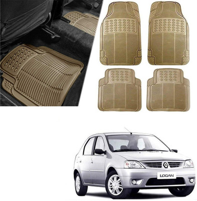 Znee Smart Rubber Standard Mat For  Universal For Car(Beige)