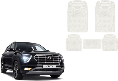 Autorepute Rubber Standard Mat For  Hyundai Creta(White)