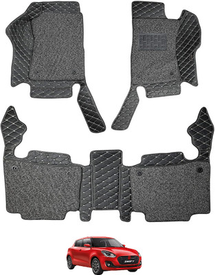 MOCKHE Leatherite 7D Mat For  Maruti New Swift(Black)