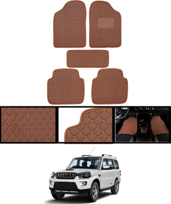 MATIES Leatherite Standard Mat For  Mahindra Scorpio(Brown)