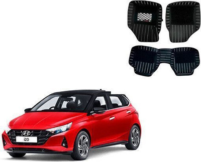 Autorepute Leather 9D Mat For  Hyundai i20(Black)