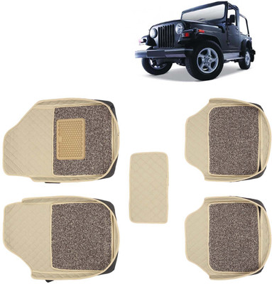 Kingsway Leatherite 7D Mat For  Mahindra Thar(Beige)