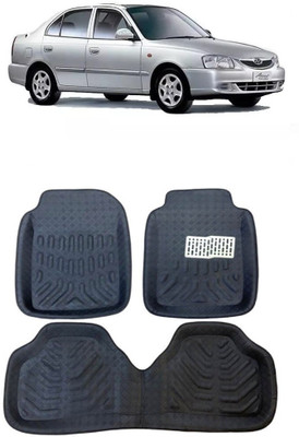 arneja trading company Polyutherine 3D Mat For  Hyundai Accent(Black)