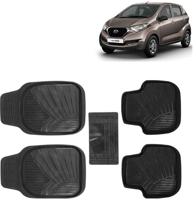 Kingsway PVC Tray Mat For  Datsun Redi GO(Black)