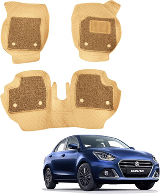 Fit Fly Leather 7D Mat For  Maruti Swift Dzire(Beige)