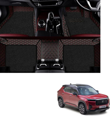 Autoclow Leatherite 7D Mat For  Honda Elevate(Red, Black)