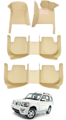 MATIES Leatherite 7D Mat For  Mahindra Scorpio(Beige)