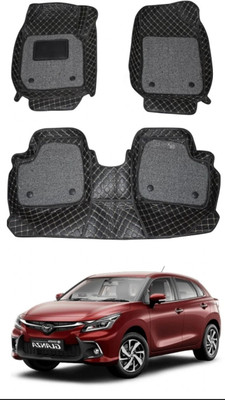 TOFIT ENTERPRISE Leatherite 7D Mat For  Toyota Glanza(Black)