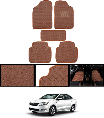 MSNP Leatherite Standard Mat For  Skoda Rapid(Brown)
