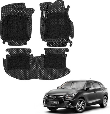 COSMOGEAR Leatherite 7D Mat For  Toyota Glanza(Black)