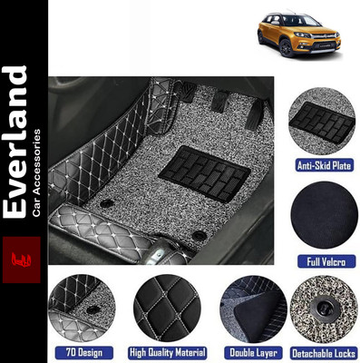 EverLand Leatherite 7D Mat For  Maruti Suzuki Vitara Brezza(Black)