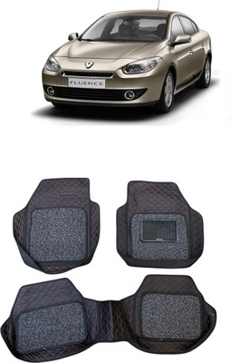 ARNEJA Leatherite 7D Mat For  Renault Fluence(Red, Black)