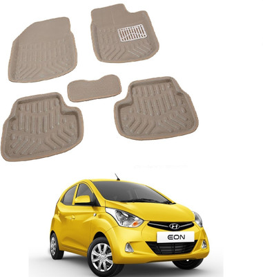 ROSHNEER ENTERPRISES PVC 3D Mat For  Hyundai Eon(Beige)