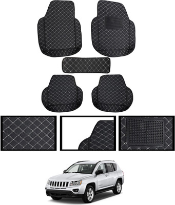 MSNP Leatherite 7D Mat For  Jeep Compass(Black)