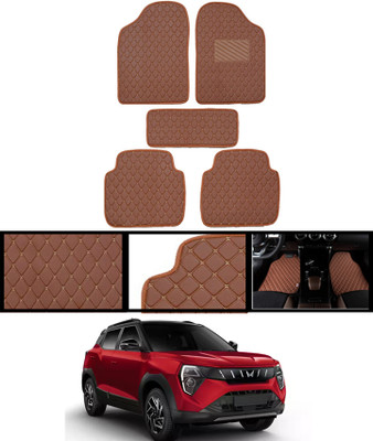 MSNP Leatherite Standard Mat For  Mahindra Universal For Car(Brown)