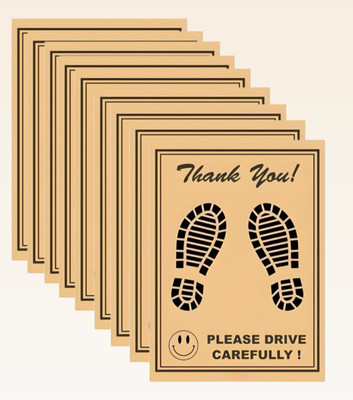 aksmit Paper Disposable Paper Mat For  Universal For Car(Brown)
