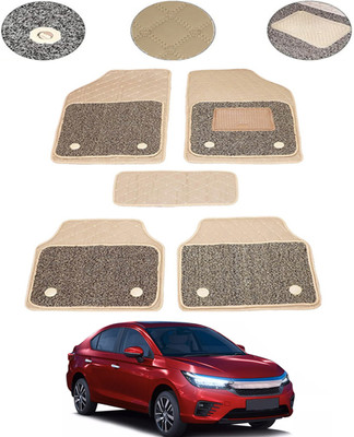 MSNP Leatherite 7D Mat For  Honda Universal For Car(Beige)