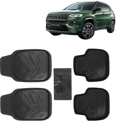 Kingsway PVC Tray Mat For  Jeep Compass(Black)
