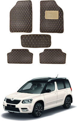 MATIES Leatherite Standard Mat For  Skoda Yeti(Black)