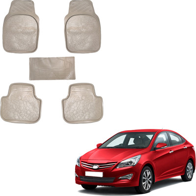 SS FOR YOUR SMART NEEDS Vinyl Standard Mat For  Hyundai Verna Fluidic(Beige)
