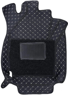 VIAZ VENTURES Leather 7D Mat For  Toyota Glanza(Black)