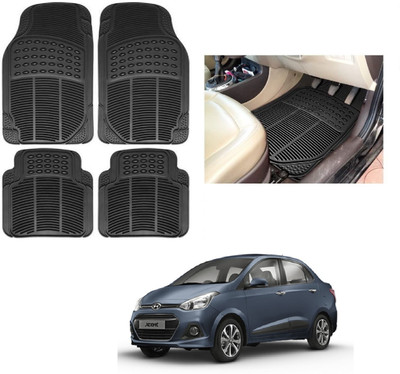 ROSHNEER ENTERPRISES Rubber Standard Mat For  Hyundai Xcent(Black)
