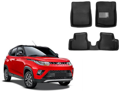 Autorepute Leather 5D Mat For  Mahindra KUV 100(Black)