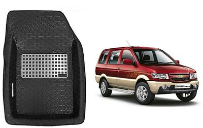 SLSHILPA Plastic Tray Mat For  Chevrolet Tavera(Black)