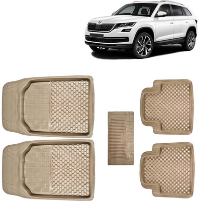 Kingsway PVC Tray Mat For  Skoda Kodiaq(Beige)