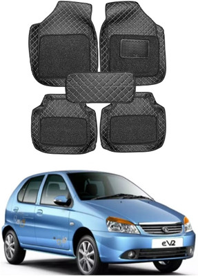 arneja trading company Leatherite 7D Mat For  Tata Indica eV2(Silver, Black)