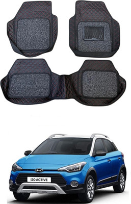 ARNEJA Leatherite 7D Mat For  Hyundai i20 Active(Red, Black)