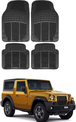 FKOK Rubber, Silicone Standard Mat For  Mahindra Thar(Black)