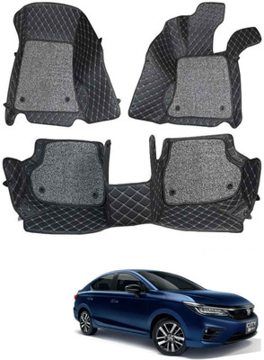 TOFIT ENTERPRISE Leatherite 7D Mat For  Honda City e-HEV(Black)