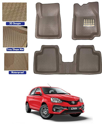 MATIES Plastic Tray Mat For  Toyota Etios Liva(Beige)