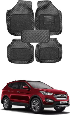 arneja trading company Leatherite 7D Mat For  Hyundai SantaFe(Black)