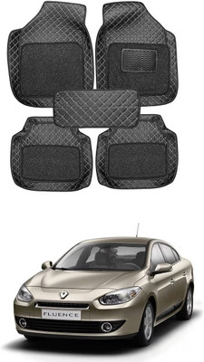 Arnejaa Leatherite 7D Mat For  Renault Fluence(Black)