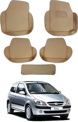 MATIES Leatherite 7D Mat For  Hyundai Getz(Beige)