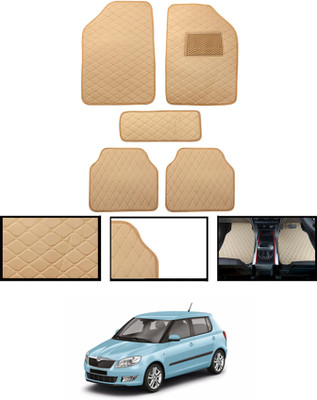 CCMM Leatherite Standard Mat For  Skoda Fabia(Beige)