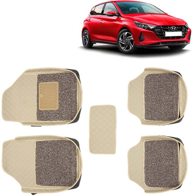 Kingsway Leatherite 7D Mat For  Hyundai i20(Beige)