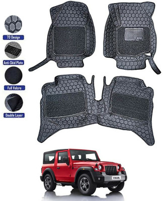 AYW Leatherite 7D Mat For  Mahindra Thar(Black)