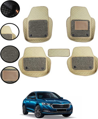 AYW Leatherite 7D Mat For  Skoda Octavia(Beige)
