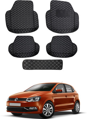 MATIES Leatherite 7D Mat For  Volkswagen Polo(Black)