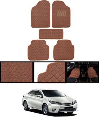 MSNP Leatherite Standard Mat For  Toyota Altis(Brown)