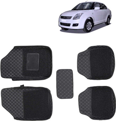 Kingsway Leatherite 7D Mat For  Maruti Suzuki Swift Dzire(Black)